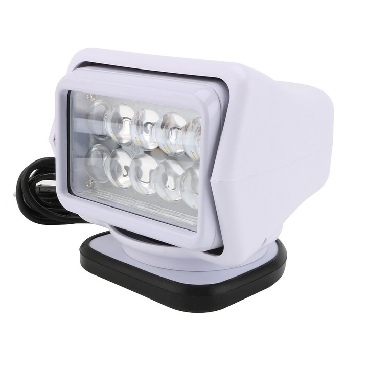 Proiector LED 4D XtremeVision®, Rotativ cu Telecomanda Wireless 50W, 4000 lumeni, SPOT Beam, Alb
