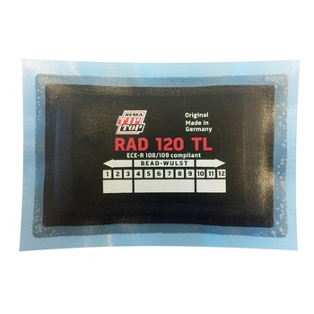 Petic pentru reparatie anvelopa radiala, 120 TL Rema Tip Top, dimensiunea 80x125 mm, set 10 bucati Petic pentru reparatie anvelopa radiala, 120 TL Rema Tip Top, dimensiunea 80x125 mm, set 10 bucati