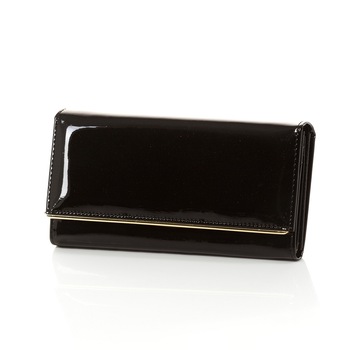 Portofel de dama din piele naturala Stilno A1026-08, Negru Portofel de dama din piele naturala Stilno A1026-08, Negru