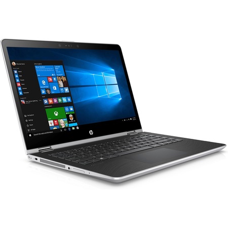 Laptop 2 in 1 HP Pavilion x360 14-cd0005nq cu procesor Intel® Core™ i5-8250U pana la 3.40 GHz, Kaby Lake R, 14", Full HD, IPS, Touch, 4GB, 1TB, NVIDIA® GeForce® MX130 2GB, Microsoft Windows 10, Silver