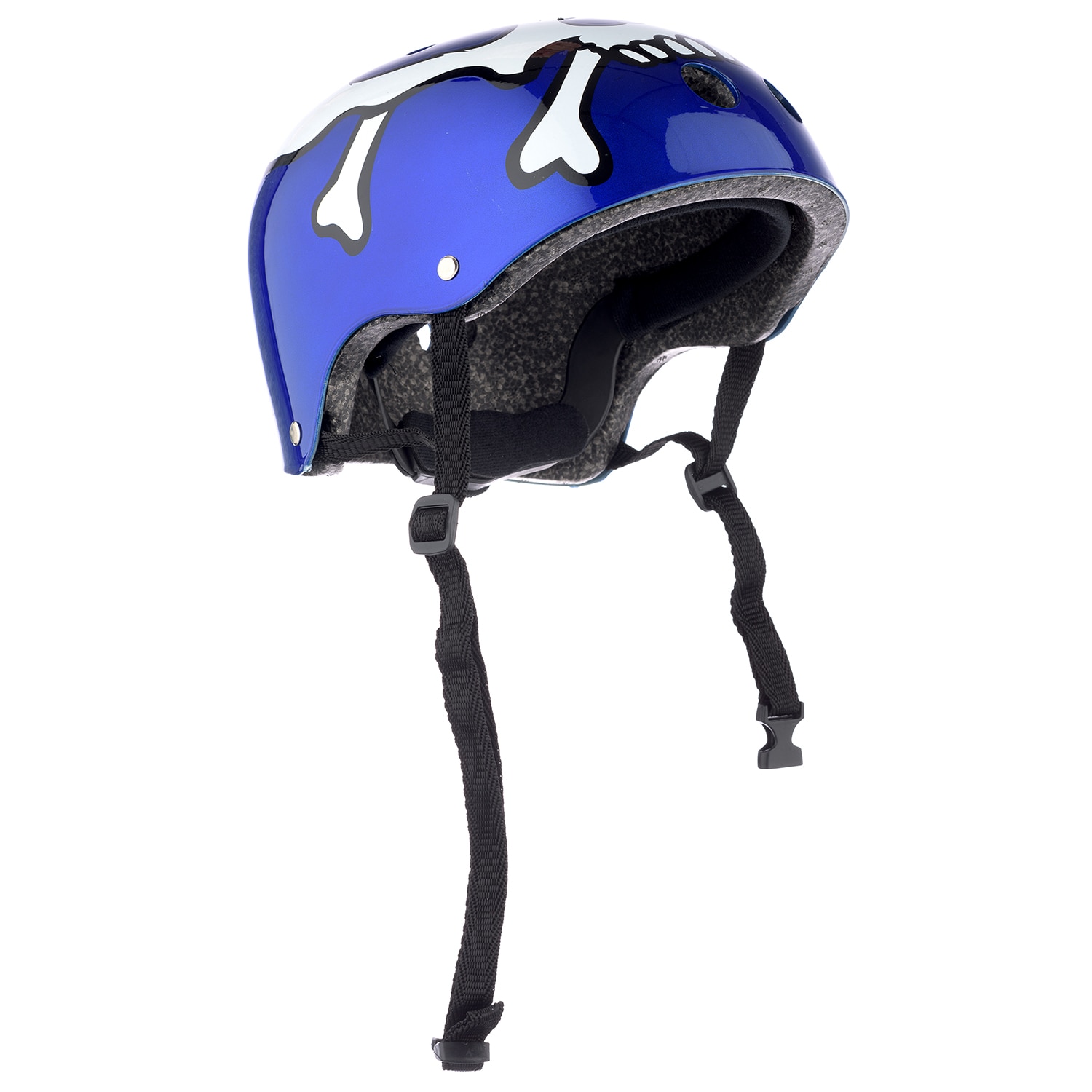 Casca Protectie Sport, pentru Tineret si Adulti, Sistem reglabil, Curele Barbie, Guri de Aerisire, 57-62 cm, cu Model, Albastra