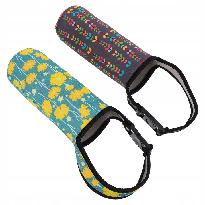 Husa pentru sticla 31CJ-K0274-260806-493, set 2, cu maner si carabina, multicolor