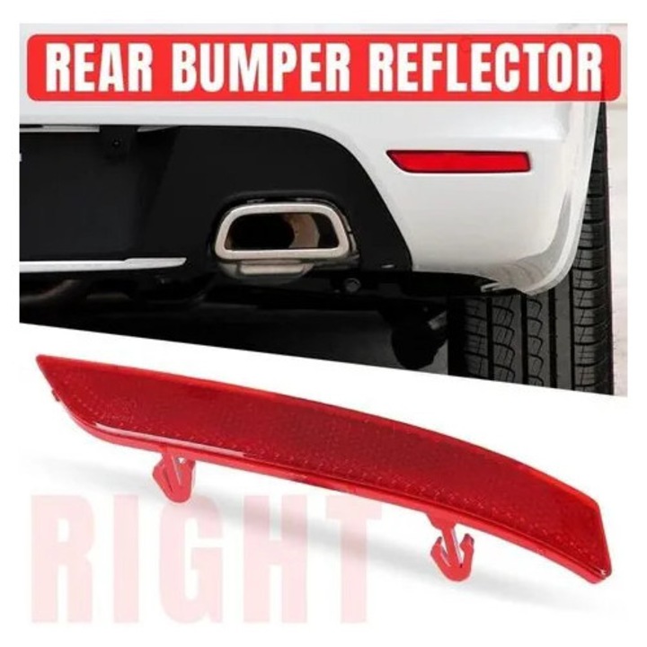 Reflector bara spate drept 6340H4 / 9670338080, ABS, rosu, compatibil Peugeot 508 / Citroen C5 2010-2014, P/N K0544-26806-277-MLC