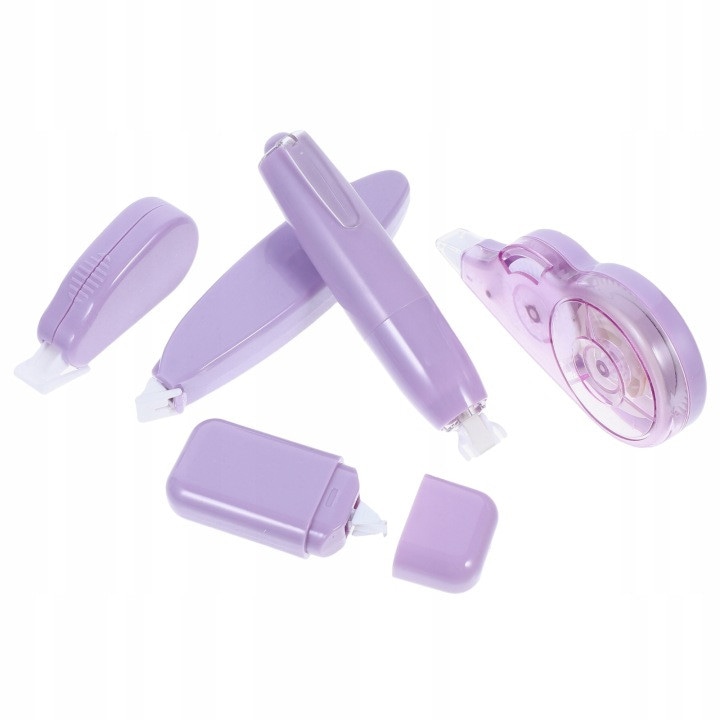 Set 5 corectoare banda multifunctionale 31CJ-K0274-260806-184, violet, pentru scoala si birou