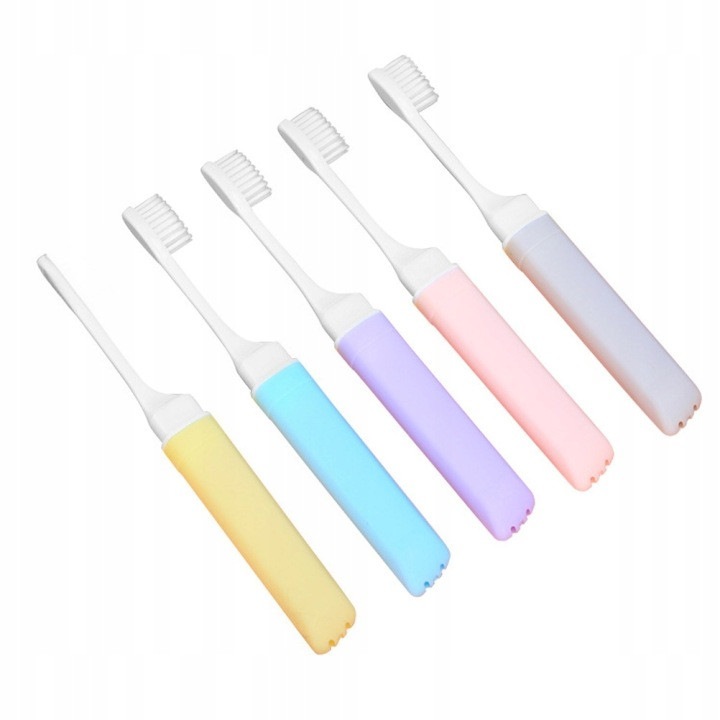 Set 5 periute de dinti pliabile, rezistente la uzura, multicolor