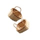 Cosuri decorative mini impletite, natural, set 2, pentru scene miniaturale