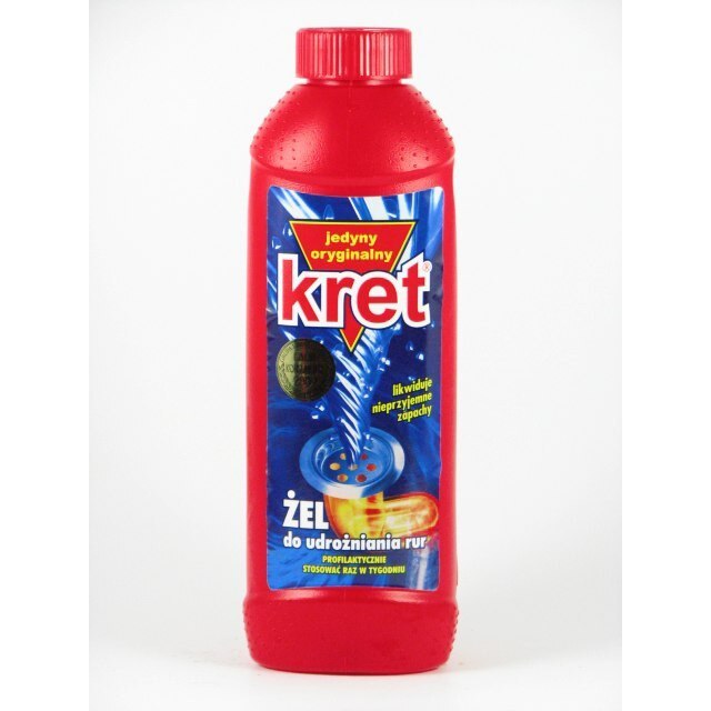 Gel de desfundare a tevilor Kret, 500 ml