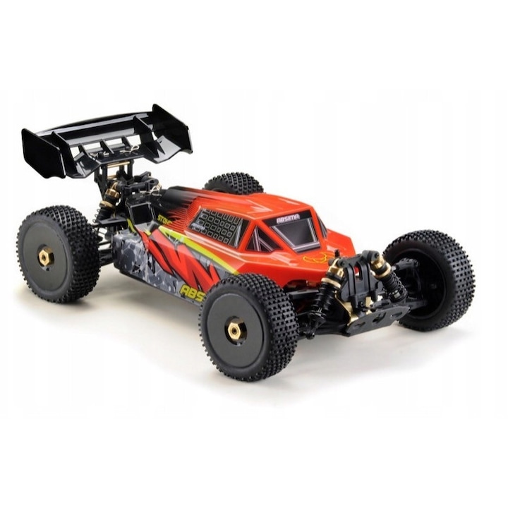 Buggy RC Absima Stoke V2 WT7HMJ704HXF, 1:8, 4WD, RTR 4S, brushless motor 3668 2300KV, 120A szabályzó, CR4S-V2 távirányító, piros