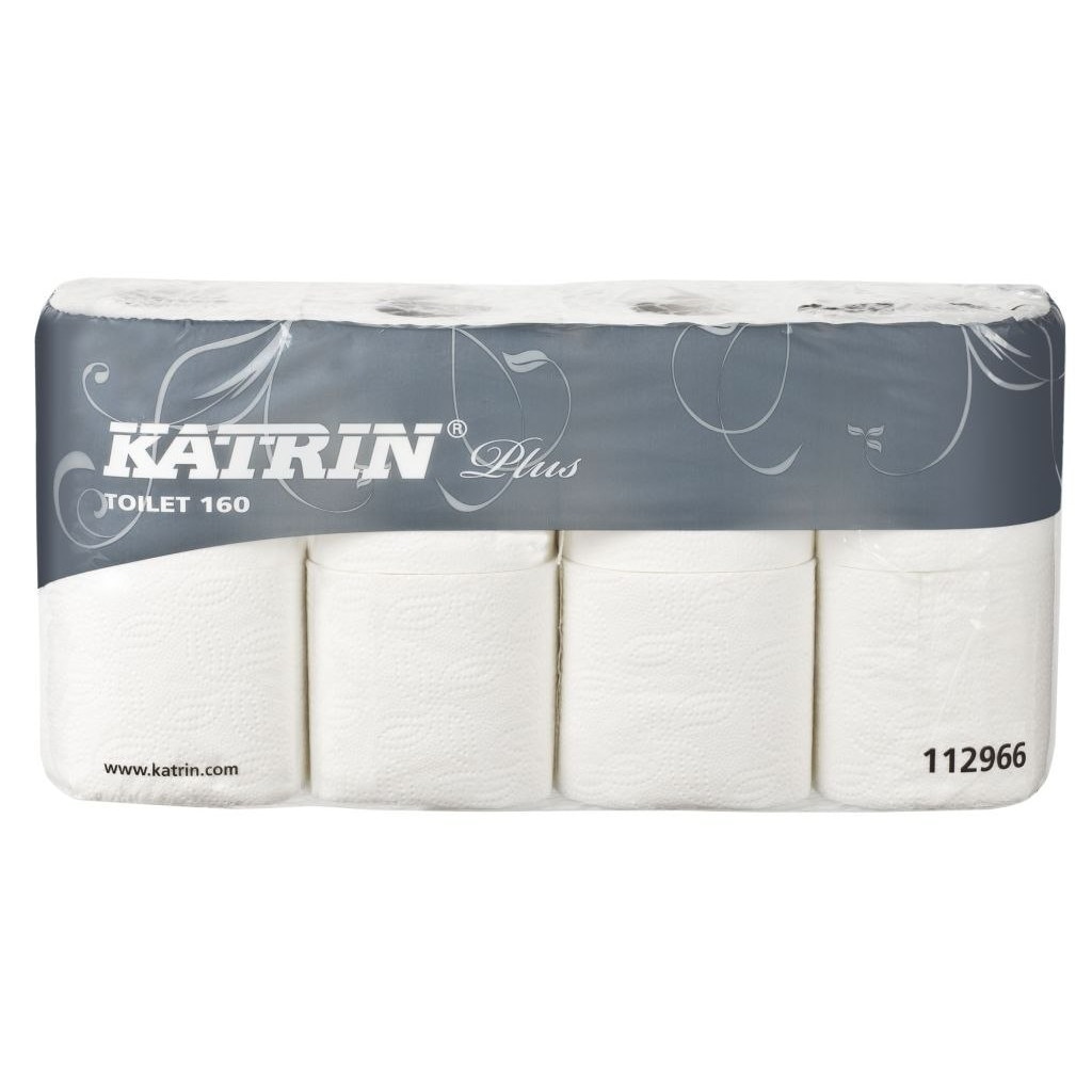 Hartie igienica Katrina Plus 112966, 2 straturi, 8 role