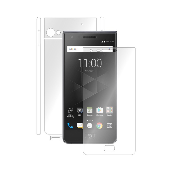 Защитно фолио Classic Smart Protection BlackBerry Motion fullbody, Smart Spray®, Smart Squeegee®, Включени микрофибър