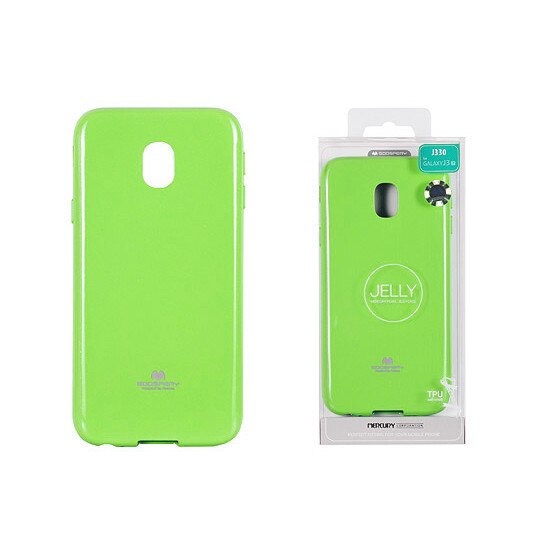 Husa silicon Jelly Mercury Samsung Galaxy J3 2017, verde lime