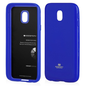 Husa silicon Jelly Mercury Samsung Galaxy J3 2017, albastru Husa silicon Jelly Mercury Samsung Galaxy J3 2017, albastru