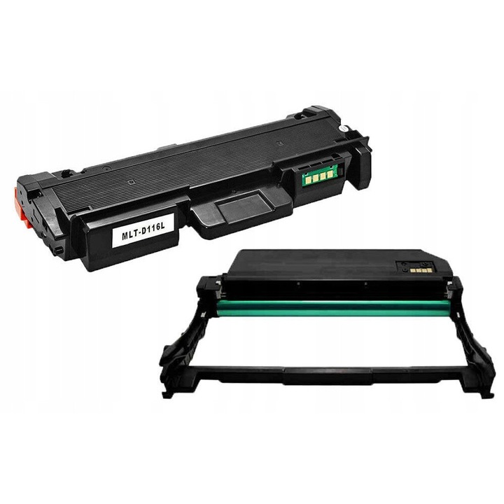 Unitec toner és dob kompatibilis Samsung MLT-D116L, új chip, toner kapacitás 3000 oldal, dob kapacitás 9000 oldal, fekete, kód LVQ5CXH3ZI0S