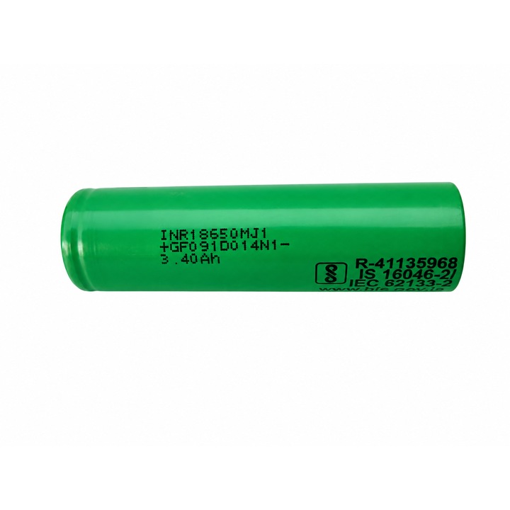 Acumulator Li-Ion LG INR18650-MJ1 18650, 3.6V - 3.7V, 3500 mAh, 10A, Flat Top, Verde
