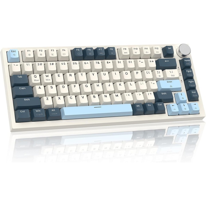 Геймърска механична клавиатура LexonElec K85, магнитен суич, бърз спусък, RGB