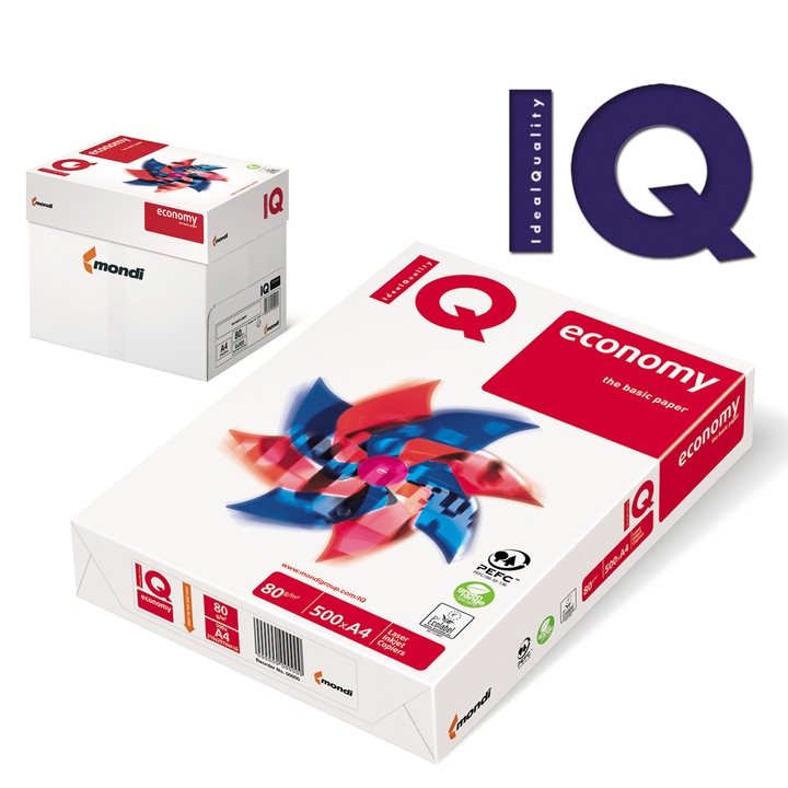 Hartie copiator IQ ECONOMY A4 80 g- 500 coli