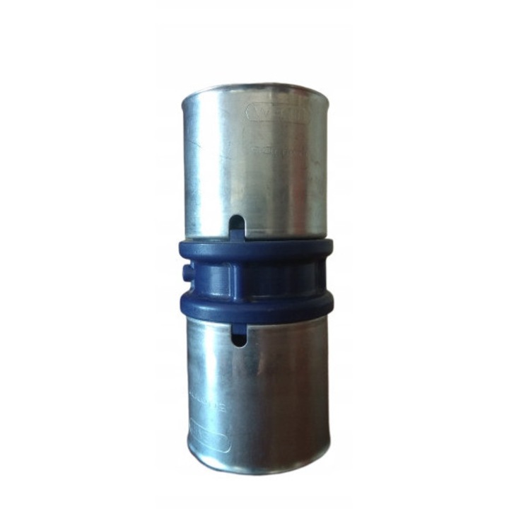 Wavin Tigris K1 PPSU présidom O50 mm, PN10, EPDM tömítés, rozsdamentes acél hüvely, ezüst/kék, 6SWM6INSN0DE