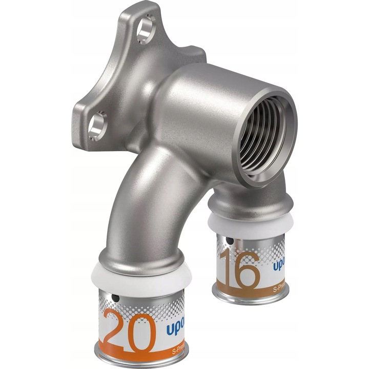Uponor S-Press Plus 77S623TPLOUK U-alakú fali könyök, O20 mm - Rp1/2", fém