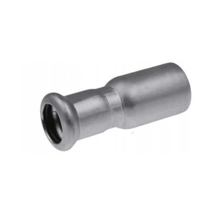 Kan-therm MWQVVHD0P8 redukciós idom, ausztenites rozsdamentes acélból, LBP préseléshez, 108/76.1 mm, ezüst