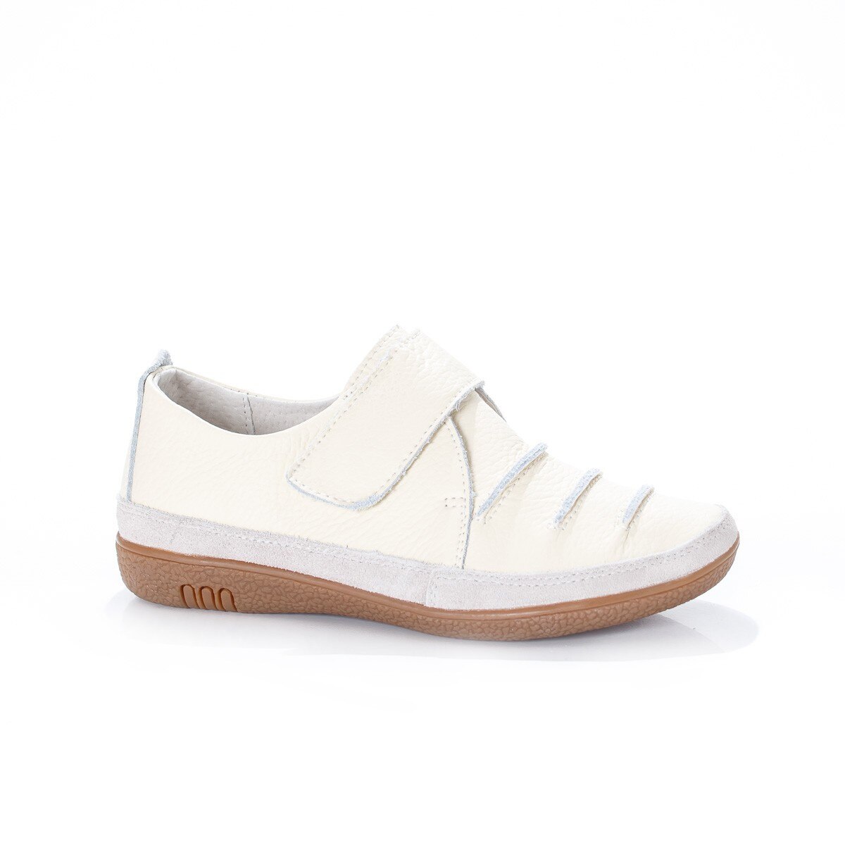 Pantofi sport, comozi, din piele naturala, D&J Exclusive, Bej