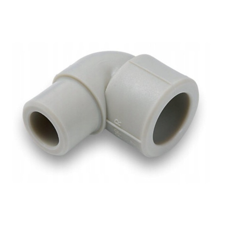Kan-therm könyök idom 1209068024, PP-R 90°, O25 mm, szürke, 100 db-os készlet