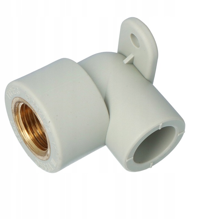 Készlet 15 db 90°-os PPR Onnline Z5OFJHC9DU1 könyök, 1/2" belső menettel, falra szerelhető, 20 mm, világosszürke