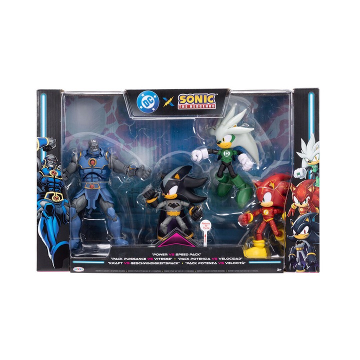 Комплект фигурки JAKKS Pacific DC Comics Sonic The Hedgehog пакет 4 12 см