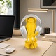 Arco univerzális fejhallgató tartó, PrintForge®, 3D nyomtatott, 25x12x20 cm, PLA-ból készült, BPA-mentes, Sárga