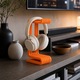 Univerzális Aeris fejhallgató tartó, PrintForge®, 3D nyomtatott, 14x8x25 cm, PLA-ból készült, BPA-mentes, Narancssárga
