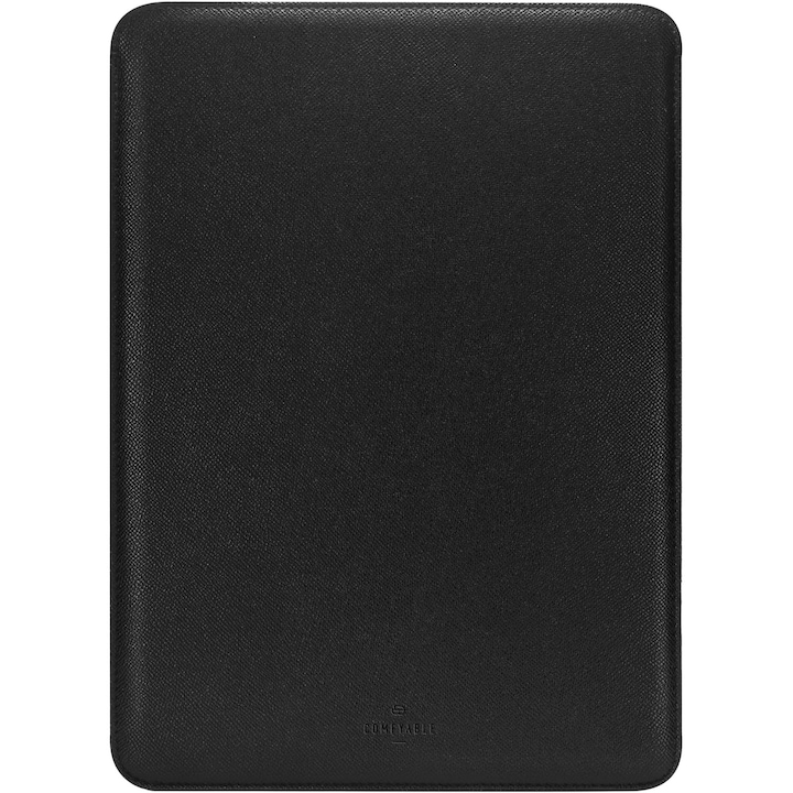 Carcasa Subtire Laptop 16" Piele Ecologica Neagra pentru MacBook Pro