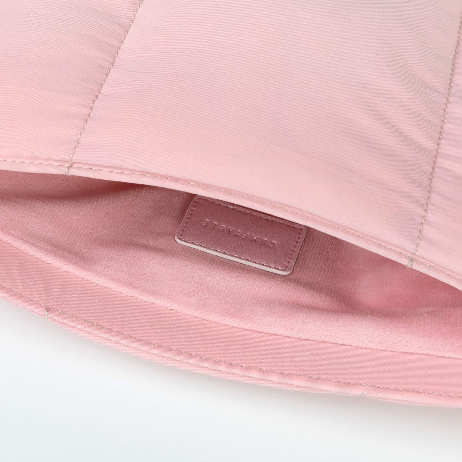 Husa Puffy Laptop 15-16 Inch, Matlasata, Roz, Compatibila MacBook