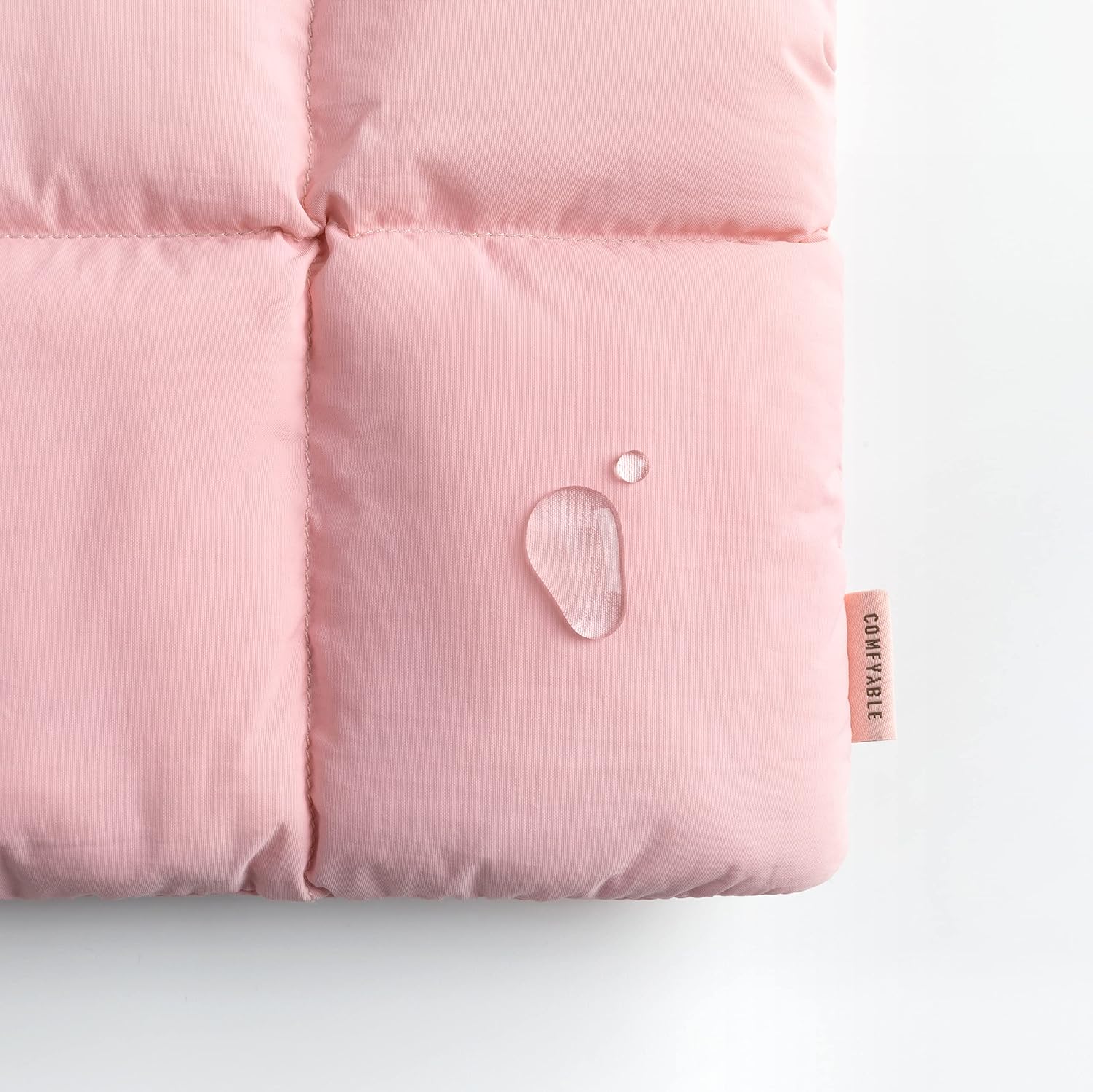 Husa Puffy Laptop 15-16 Inch, Matlasata, Roz, Compatibila MacBook