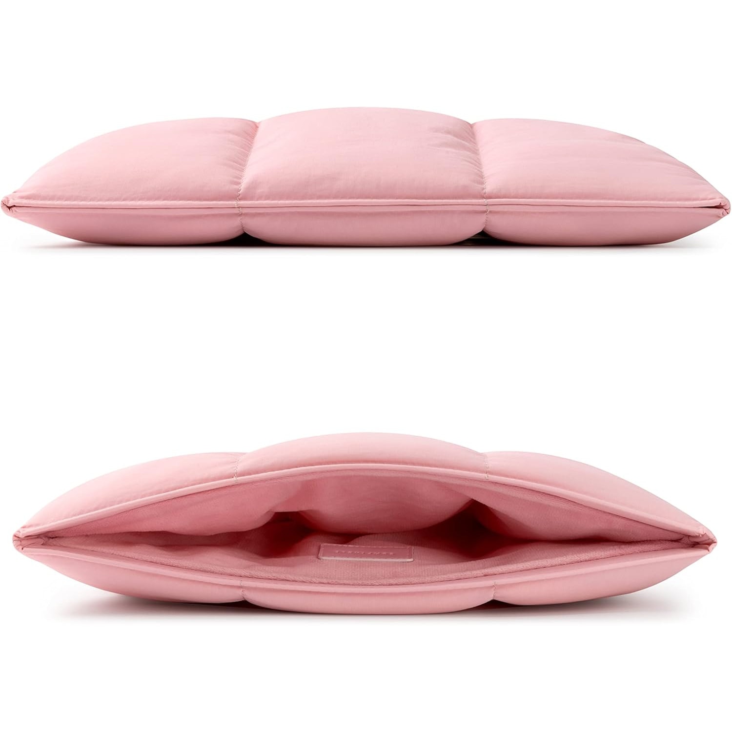 Husa Puffy Laptop 15-16 Inch, Matlasata, Roz, Compatibila MacBook