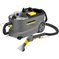 Aparat de curatat profesional cu spray-extractie Karcher Professional Puzzi 10/1, putere turbina 1250 W, putere pompa 40 W, rezervor apa curata/reciclata 10/9 l, presiune pulverizare 1 bar, include: 2 bucati tablete detergent 760