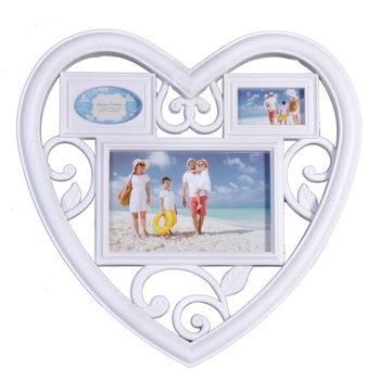 Rama foto Soda Love Happy Family, colaj 3 fotografii, format 15x10 cm, 6x4 cm, alb Rama foto Soda Love Happy Family, colaj 3 fotografii, format 15x10 cm, 6x4 cm, alb