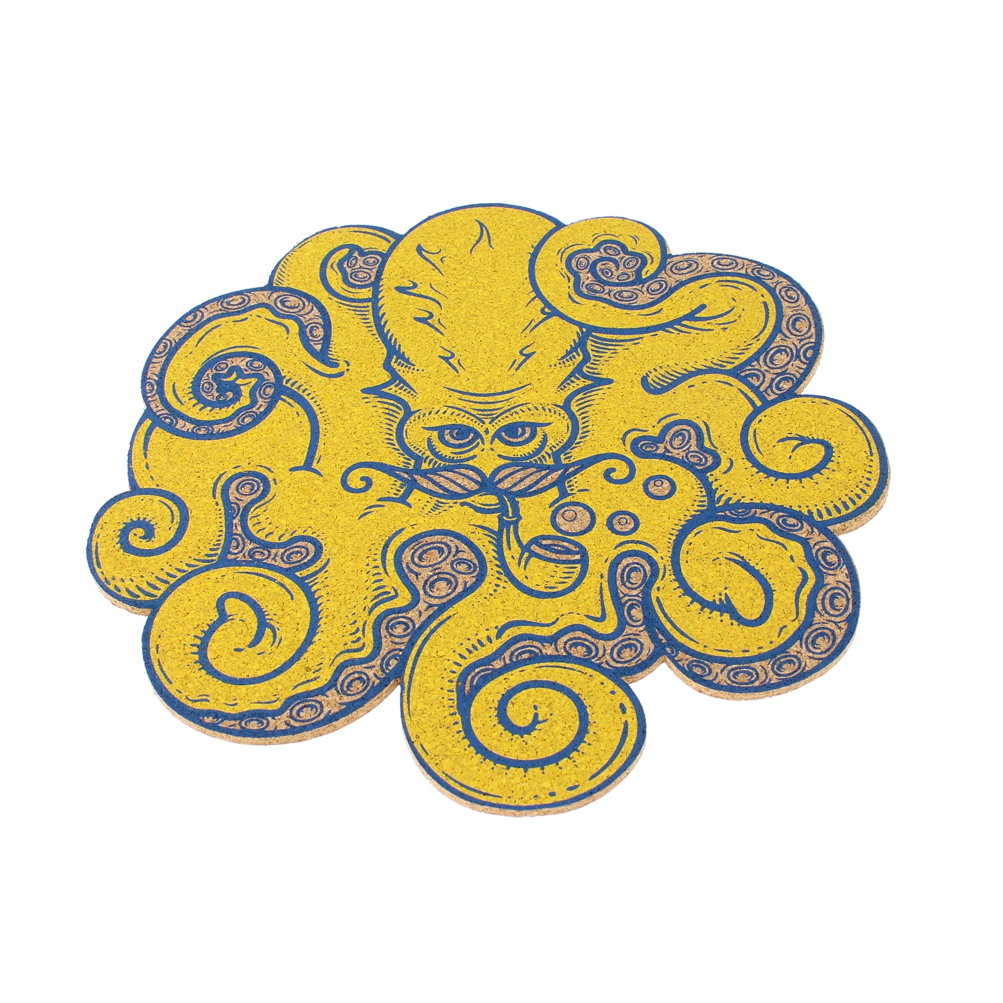 Suport recipiente fierbinti Casuta cu daruri, model Ringo SOH0301, 100% pluta, 22 x 1 cm, rezistent la temperaturi ridicate