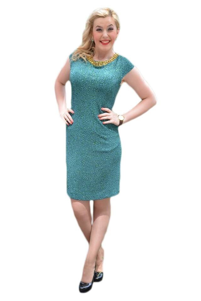 Rochie de seara ,cu paiete si sclipici , D&J Exclusive, Verde inchis
