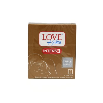 Prezervative Love plus intense, 3buc Prezervative Love plus intense, 3buc