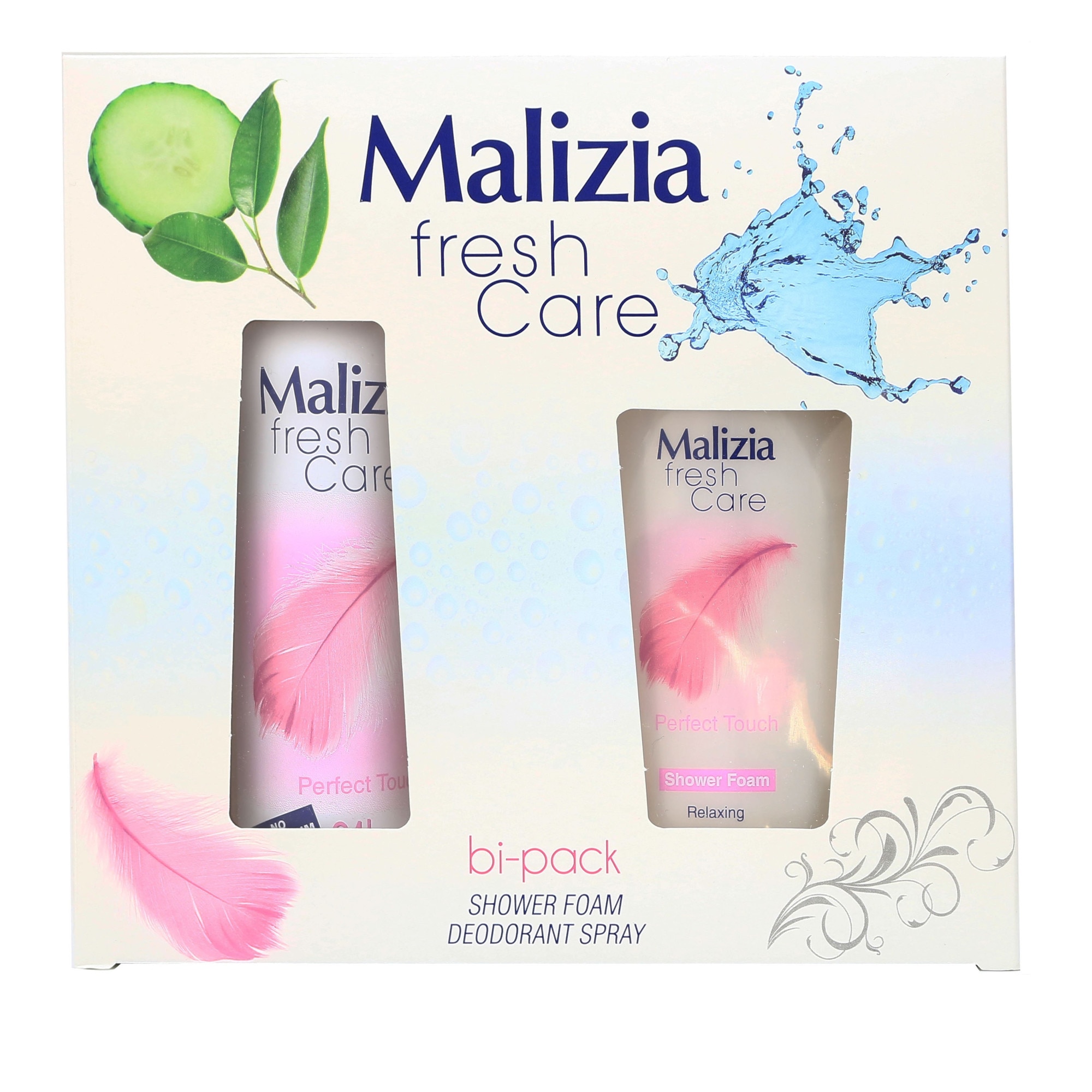 Caseta cadou Malizia Fresh Care Perfect Touch: Gel de dus 250 ml + Deodorant spray 150 ml