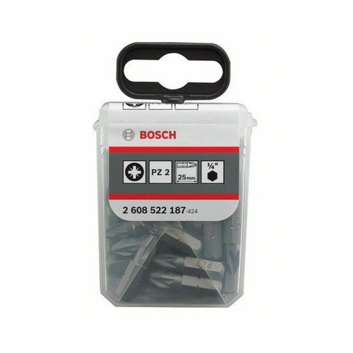 Set 25 Biti Bosch Extra Dur, Pz2, 25 Mm