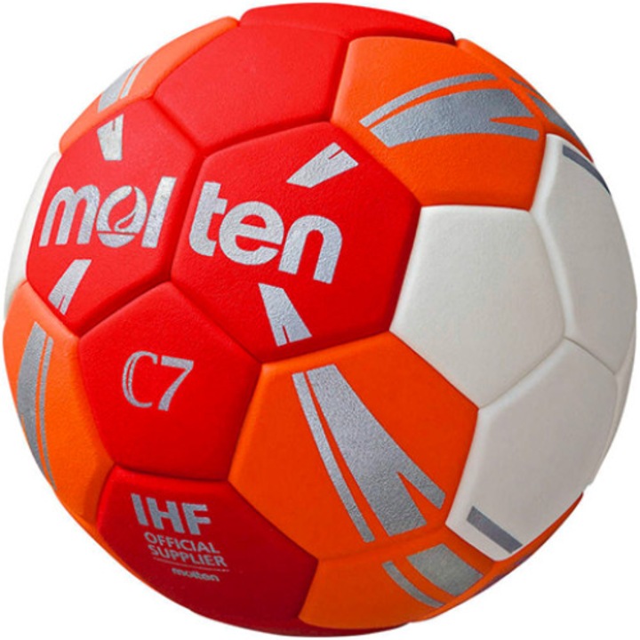 Minge handbal Molten H1C3500, speciala pentru incepatori, super grip, culoare rosu