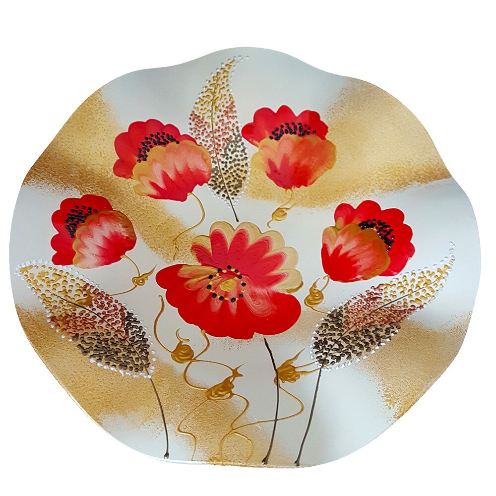 Platou Rot, Colectia Floral, Model Poppy