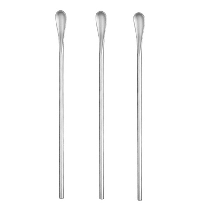 Betisoare de amestecat cafea cu maner lung din otel inoxidabil 304, 3 lingurite pentru cocktailuri, lingurite pentru amestecat bauturi de 8, 7 inch
