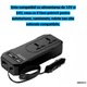 GREATON Autó Inverter 150W, 12V/24V DC-ről 220V AC-re, Univerzális Aljzat, USB és USB-C, Túlterhelés Védelem, Fekete