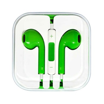 Casti cu microfon pentru iPhone, Samsung, HTC, Huawei, Allview, verde, BBL004 Casti cu microfon pentru iPhone, Samsung, HTC, Huawei, Allview, verde, BBL004