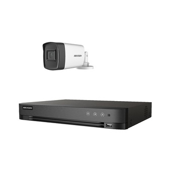 Kit Sistem Supraveghere si Securitate, 1 Camera Exterior Ultra HD 5MP High-Performance 40m ARRAY EXIR Hikvision + DVR 4 canale pana la 5MP, Auto-Adaptiv HDTVI/HDCVI/AHD/CVBS Kit Sistem Supraveghere si Securitate, 1 Camera Exterior Ultra HD 5MP High-Performance 40m ARRAY EXIR Hikvision + DVR 4 canale pana la 5MP, Auto-Adaptiv HDTVI/HDCVI/AHD/CVBS
