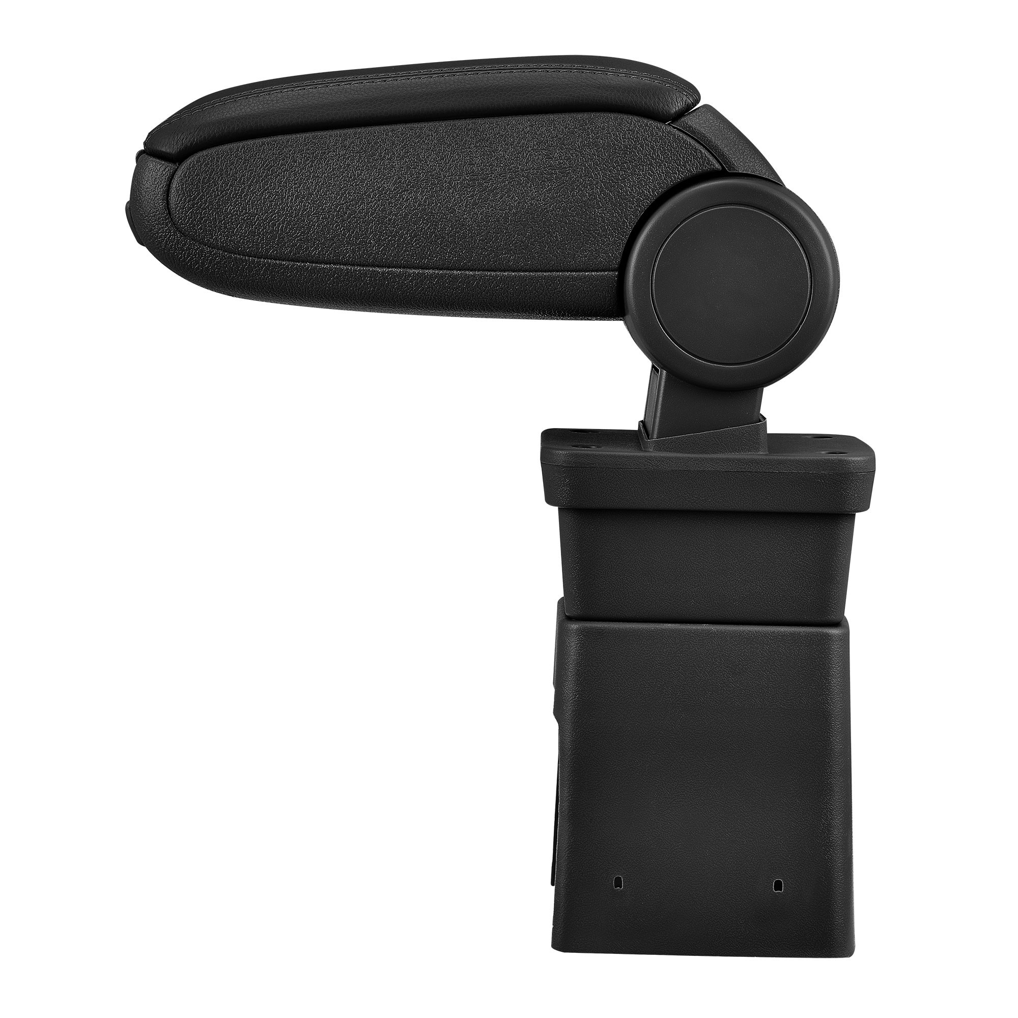 Cotiera auto, pro.tec, pentru Dacia Logan (MK1) Dacia Sandero (MK1) Dacia Sandero (MK2), imitatie piele, negru - cu compartiment pentru depozitare