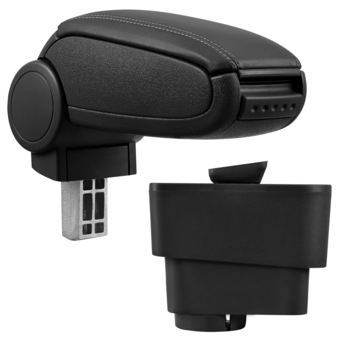 Cotiera auto, pro.tec, pentru Fiat Grande Punto, imitatie piele, negru - cu compartiment pentru depozitare Cotiera auto, pro.tec, pentru Fiat Grande Punto, imitatie piele, negru - cu compartiment pentru depozitare