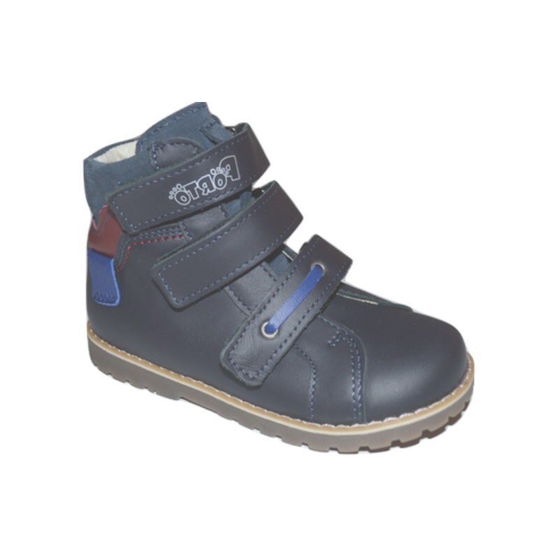 Ghete ortopedice din piele pentru baietei MRUGALA PORTO 5200, Bleumarin