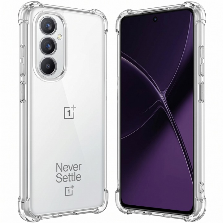 Husa pentru OnePlus Nord 5, ClearShield Pro cu Tehnologie Aero-Shock, Protectie Camere si Ecran, Aderenta Ridicata, Transparent